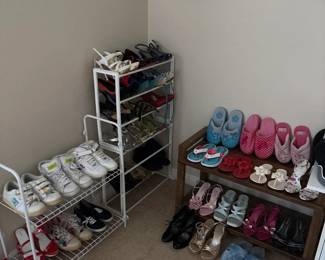 Assorted Shoes On Racks