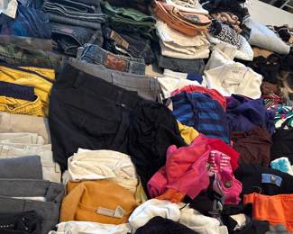 Folded Jeans And Clothing