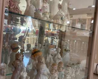 White Figurine Display Cabinet