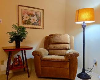 Recliner and Standing Lamp