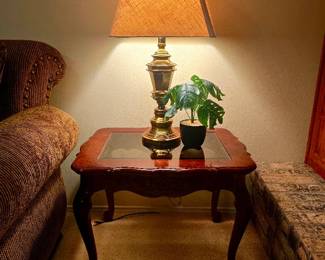 Glass Top Side Table
