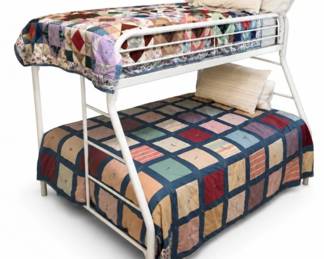 42 TwinOverFullBunkBedMattressesVintageQuilts