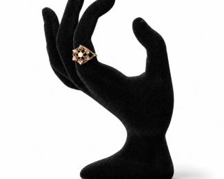 104 BlackHillsGoldOpalFloralRing10K12K