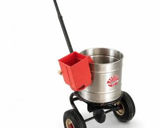 81 VintageSpykerStainlessSteelBroadcastSpreadFertilizerSpreader