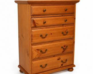 9 OpenHomeSolidPine5DrawerTallChest