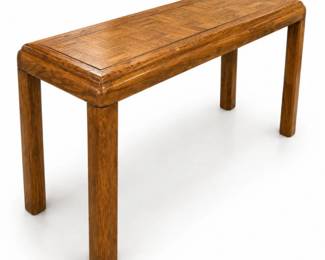 102 VintageOakParquetTopSofaConsoleTable