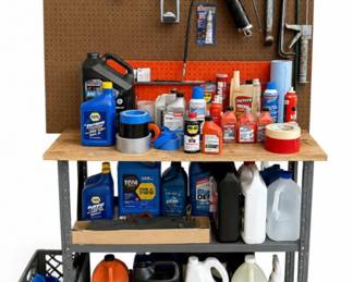 63 GarageOilsLubricantsFluidsShopSuppliesWorkBench