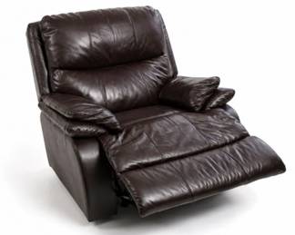 6 WoodworthEastonLeatherRockerReclinerChair