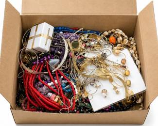 19 LargeMysteryJewelryCollectionSterlingMore