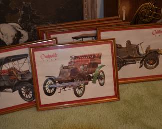 FRAMED OLD AUTOMOBILES