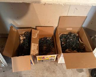Boxes of Christmas Lights