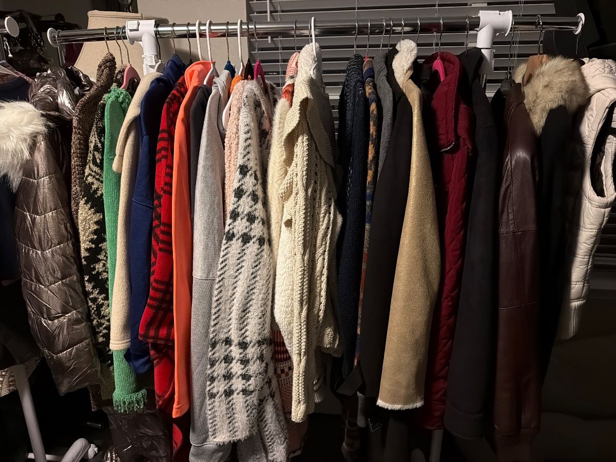 Winter jackets, ready to go