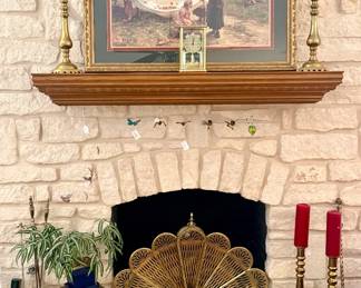 Lots of fireplace brass!