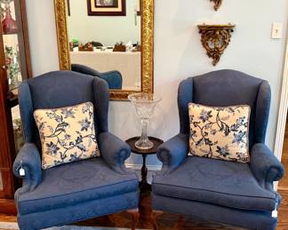 A pair of Queen Anne Wingbacks
