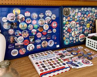 Great collection of political buttons