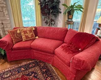 Cozy curved couch