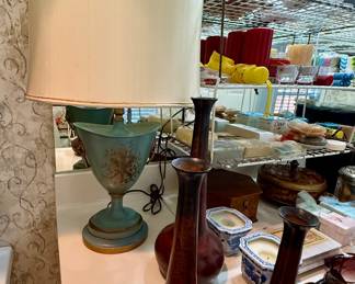 Pretty turquoise lamp