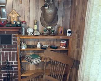 Deer Mount - Wood Rocker