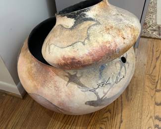 Signed Contemporary Studio Pottery – Sculptural Double Vessel
