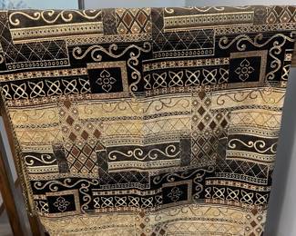 Dartmouth Black chenille tapestry