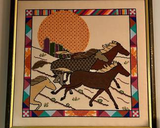 Exceptional handworked needlepoint
