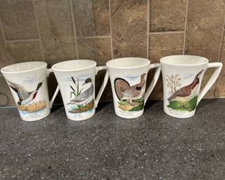  Portmeirion Birds of Britain or game bird series mugs