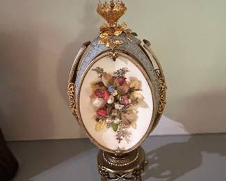 Faberge-inspired vintage egg