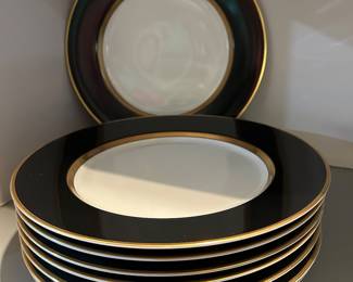 Fitz and Floyd “Renaissance” set of 8 dinner plates 