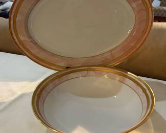 Christian Dior serving pieces Gaudron Marbre Rose