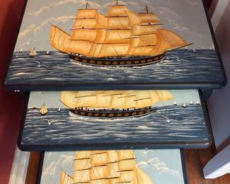 Nautical nesting tables