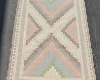 OM353Flatweave Geometric Kilim Rug