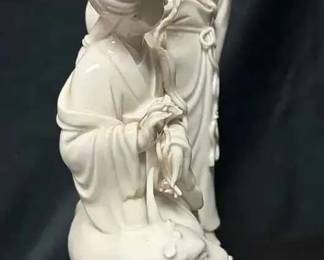 OM139Vintage Chinese Blanc De Chine Porcelain Figures