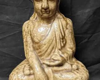 OM217Porcelain Buddha Sitting Sculpture