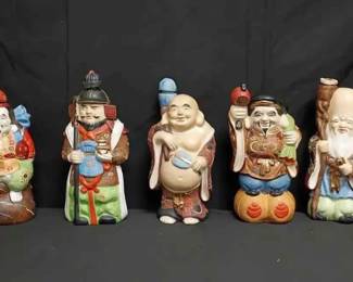 OM109Vintage Japanese Porcelain Decanter