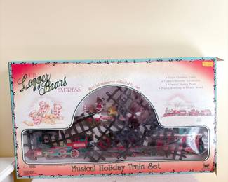 The Logger Bears Express Musical Holiday Train Set by New Bright