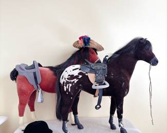 American Girl Kaya's Mare "Steps High" Appaloose Toy Horse, American Girl Doll Pleasant Company Felicity Horse Penny