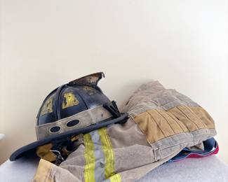 Firefighter Helmet & Turnout Coat