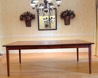 Traditional Wooden Extension Dining Table -> This item is available for pre-sale on our website: https://www.pureandsimplecarolinas.com/shop