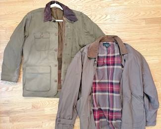 Vintage 90s J Crew Oarsman Chore Barn Jacket Mens Large Corduroy Collar Outdoor