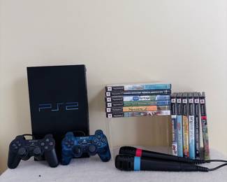 Sony PlayStation 2 Fat Console, Controllers, Games