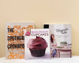 The Southerners Cookbook - Martha Stewart's Cupcakes Cookbook - Magnolia Table Cookbook