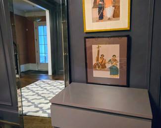 Malm Dresser, Set of (3) Indian Prints