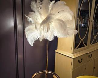 Feather Table Floor Lamp