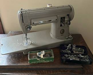 Singer Model 301A Sewing Machine with Some Attachments