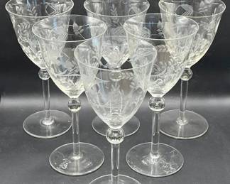 Mid century wine glasses