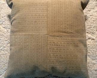 Suede throw pillow