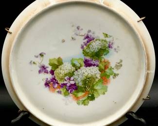 Antique porcelain trivet plate