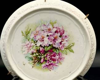 Antique porcelain trivet plate