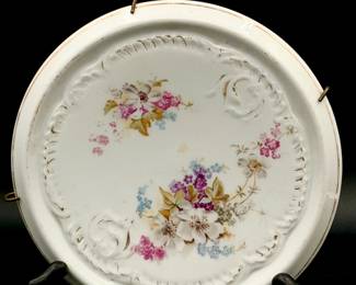 Antique porcelain trivet plate