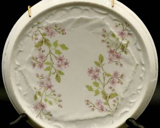 Antique porcelain trivet plate